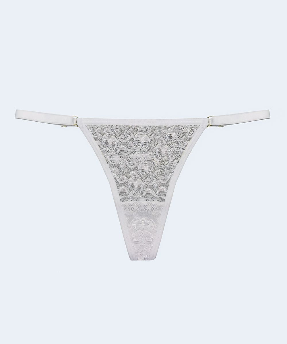 Calcinha de Renda String com Biju - MARYS LENE