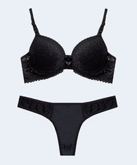 Conjunto de Renda com Calcinha Fio Duplo - FEMME FATALLE