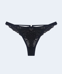 Calcinha Renda String Fio com Tiras - SANTA PASSION