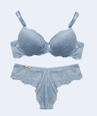 Conjunto de Laise com Bojo Calcinha Biquini - FEMME FATALLE