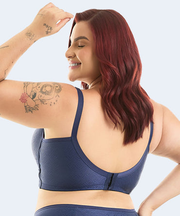 Sutiã Microfibra Trabalhada com Bojo Triangular Plus Size (Coleção Atemporal) - VI LINGERIE