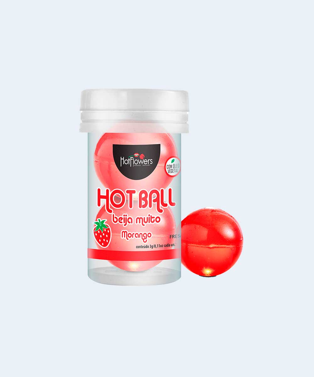 Bolinha Explosiva de Morango Hot Ball - HOT FLOWERS