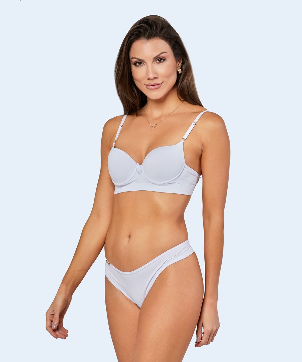 Conjunto Microfibra Calcinha Fio Duplo - FEMME FATALLE