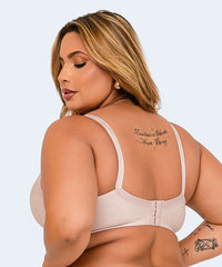 Sutiã Microfibra Trabalhada com Bojo Plus Size (Coleção Atemporal) - VI LINGERIE