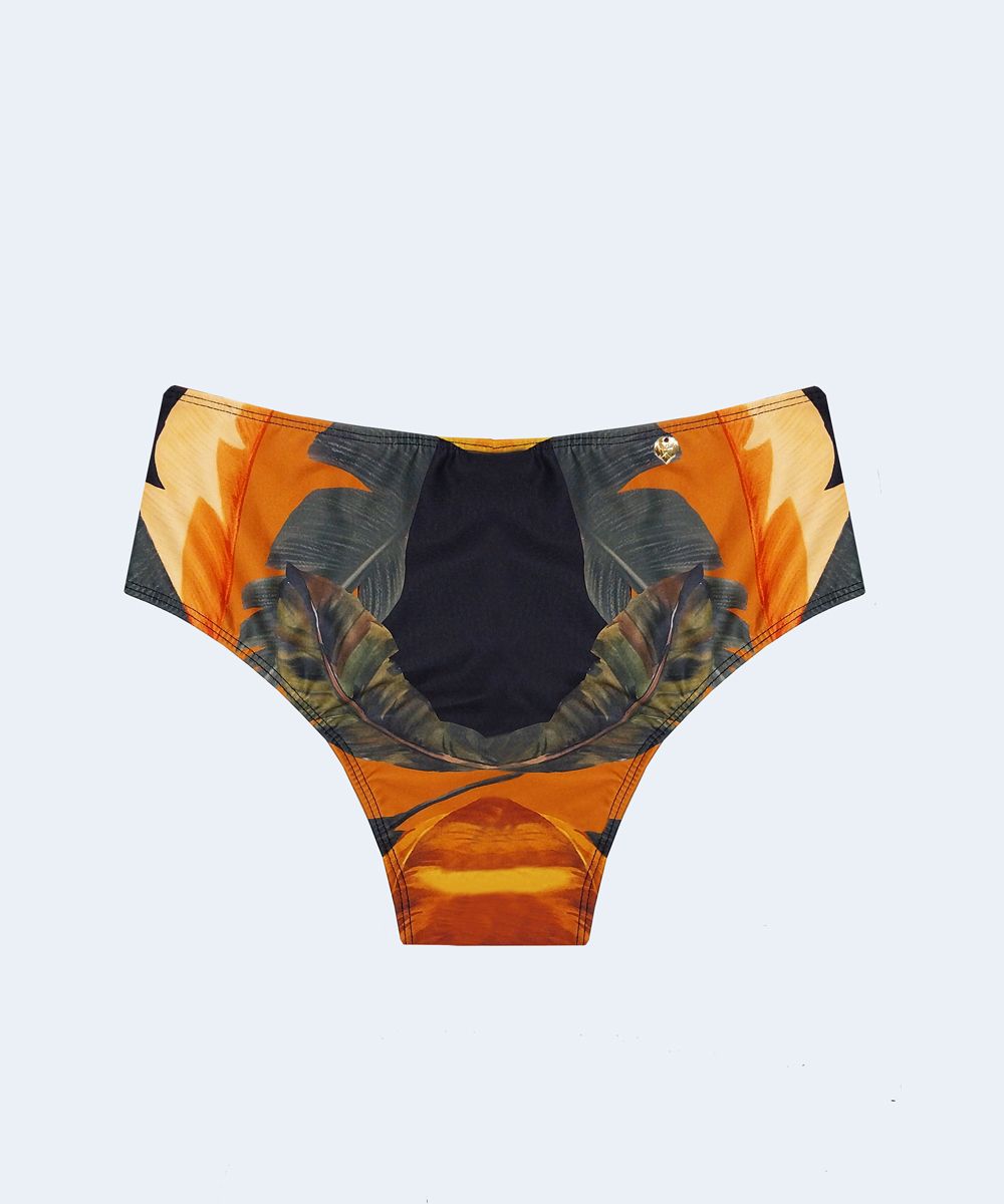 Tanga Alta Drapeada Plus Size FAMILIA ESTAMPADA - PATHY