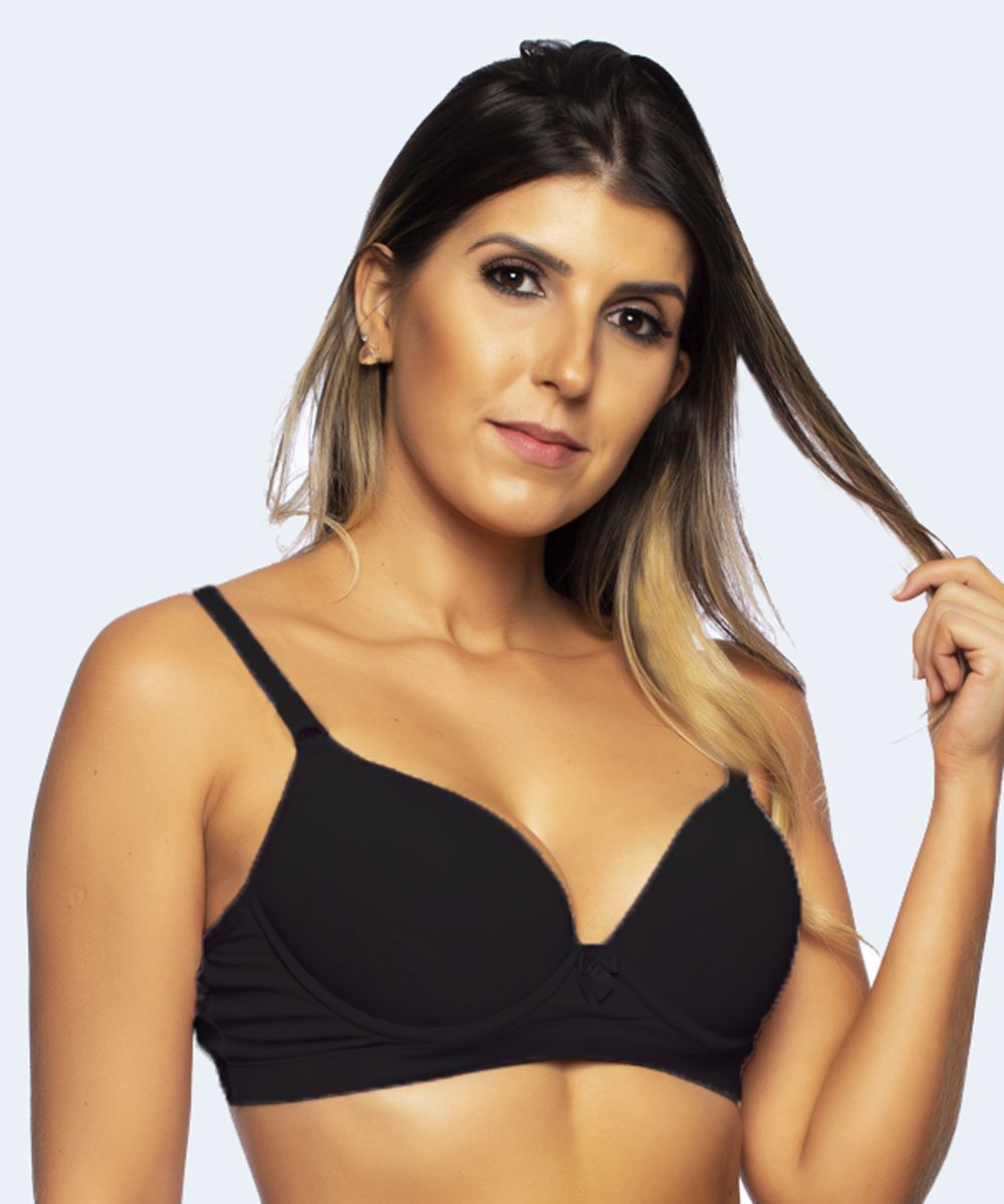 Sutiã de Microfibra Liso Bojo Casca (Linha Básica) - SANTA PASSION