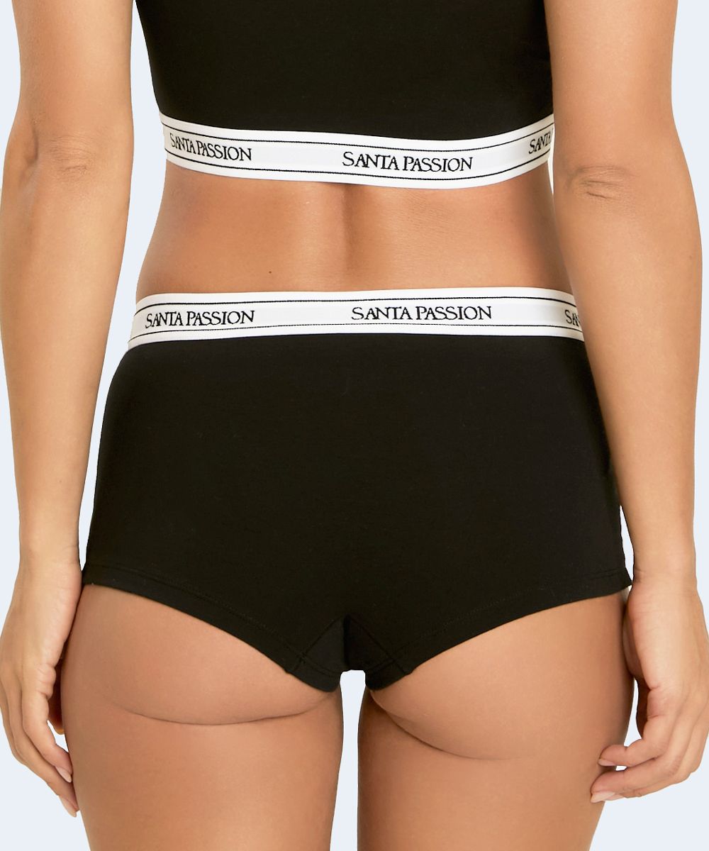 Calcinha Boxer Microfibra com Elástico (Linha Básica) - SANTA PASSION