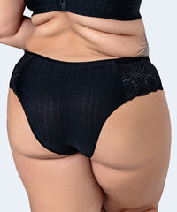 Calcinha Microfibra Trabalhada Renda Plus Size - VI LINGERIE