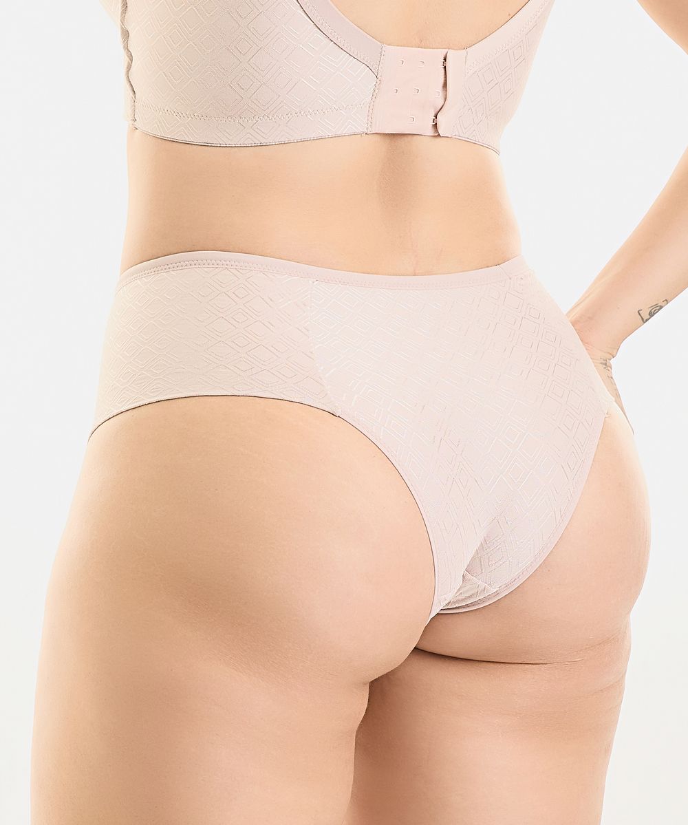 Calcinha Microfibra Trabalhada com Lateral Plus Size (Coleção Confort Atemporal) - VI LINGERIE