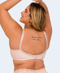 Sutiã Microfibra Trabalhada com base Renda Plus Size - VI LINGERIE
