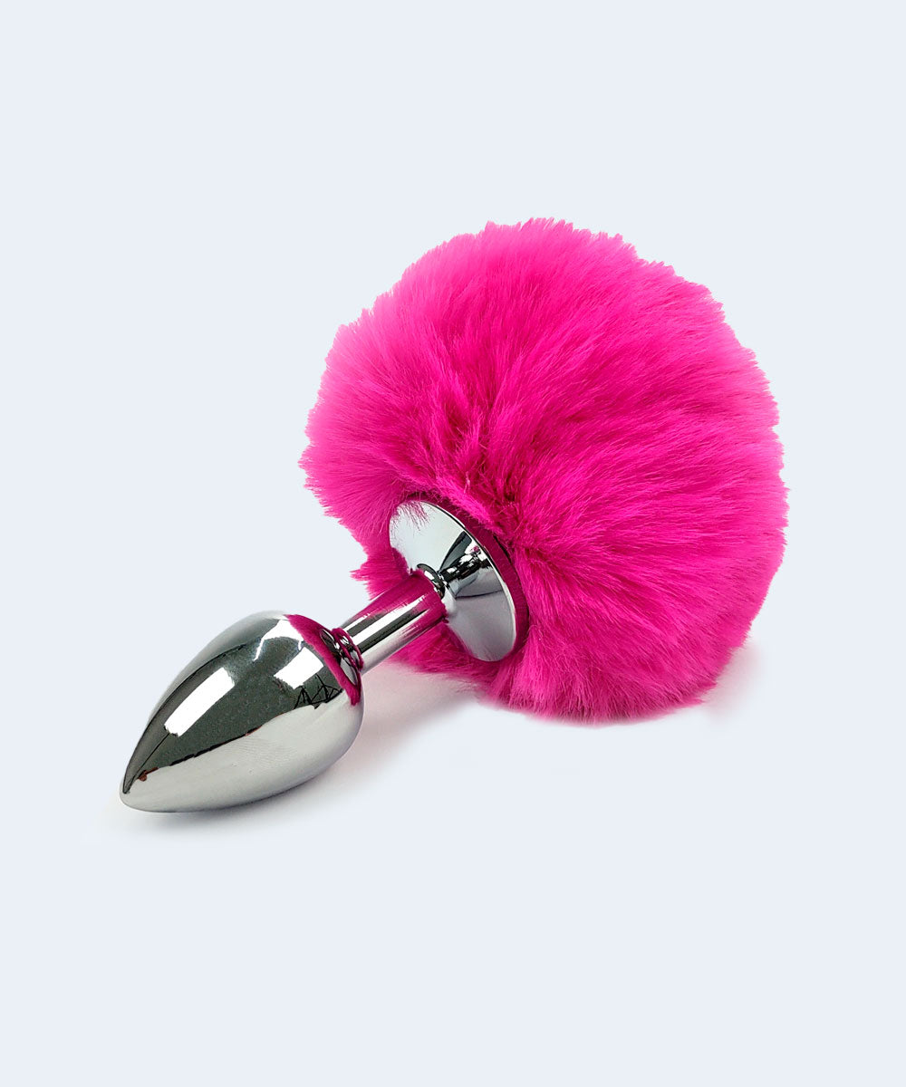 Plug Anal Cônico com Pompom na Base - SEXY IMPORT