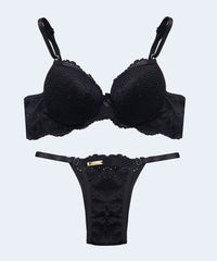 Conjunto de Laise com Bojo Calcinha String - FEMME FATALLE