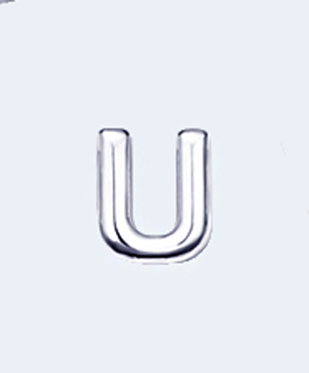 Letras do Alfabeto em Metal Prateado para Lingerie Personalizada Unidade - YAFFA LINGERIE
