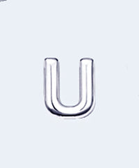 Letras do Alfabeto em Metal Prateado para Lingerie Personalizada Unidade - YAFFA LINGERIE