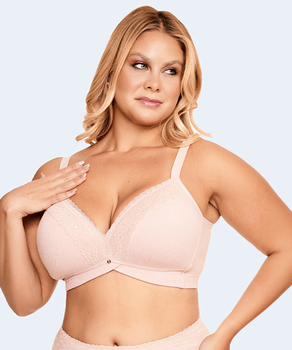 Sutiã Plus Size Top Bojo Tri Redutor Renda - NAYANE
