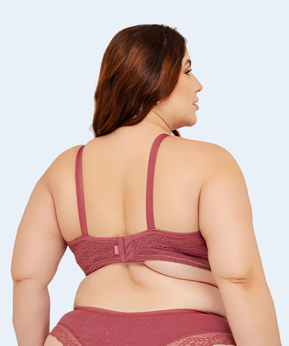 Sutiã Plus Size Base Renda Bojo Soft - NAYANE