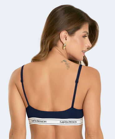 Sutiã Top Triangular Microfibra com Elástico (Linha Básica) - SANTA PASSION
