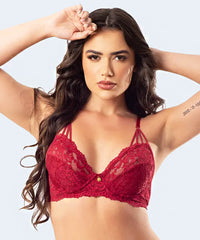 Sutiã sem Bojo com Aro e Tiras nas Alças - JACKIE LINGERIE