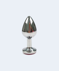 Plug Anal Cônico M com Pedra Brilhante - SEXY IMPORT