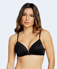 Sutiã Top Bojo Triangular Mix Rendas - NAYANE