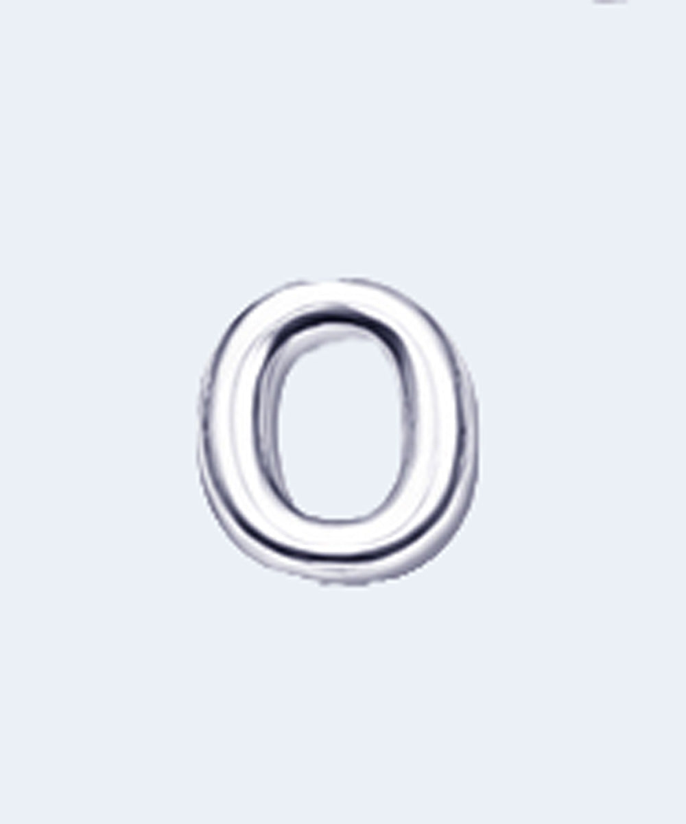 Letras do Alfabeto em Metal Prateado para Lingerie Personalizada Unidade - YAFFA LINGERIE