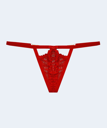 Calcinha Renda String com Strass - MARYS LENE