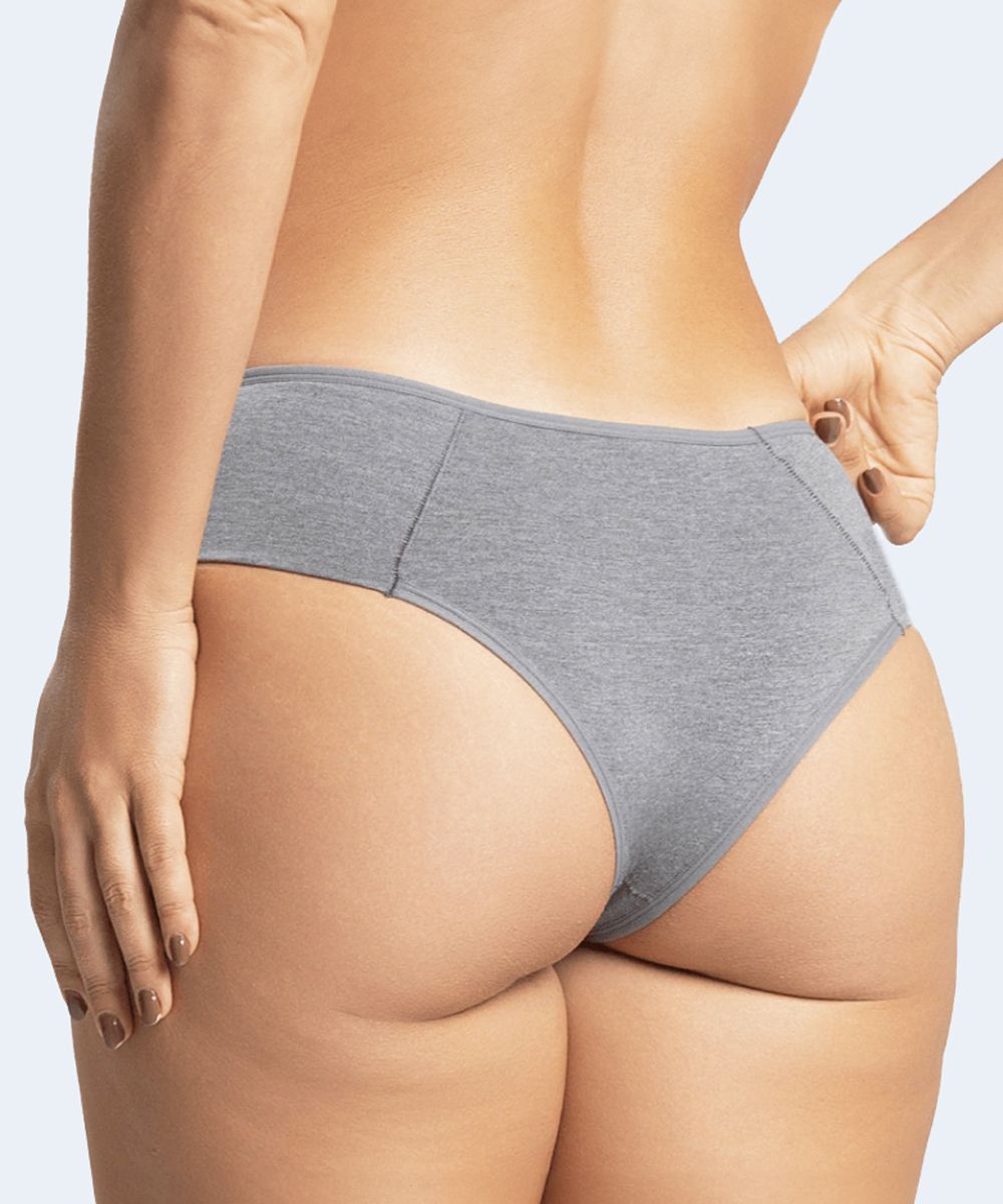 Calcinha Alta Dupla Lateral (Linha Nanotec) - Estilo Natural