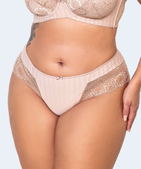 Calcinha Microfibra Trabalhada Renda Fio Plus Size - VI LINGERIE
