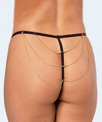 Calcinha String de Tule com Biju - MARYS LENE