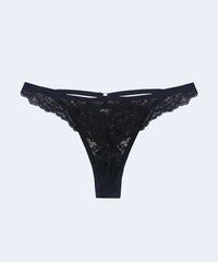 Calcinha Renda String Fio com Tiras - SANTA PASSION