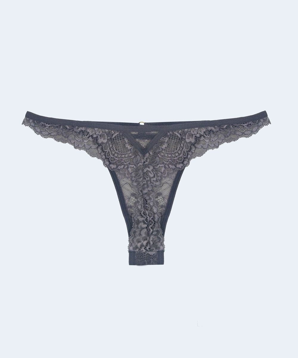 Calcinha Renda String Fio com Tiras - SANTA PASSION