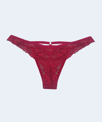 Calcinha Renda String Fio com Tiras - SANTA PASSION