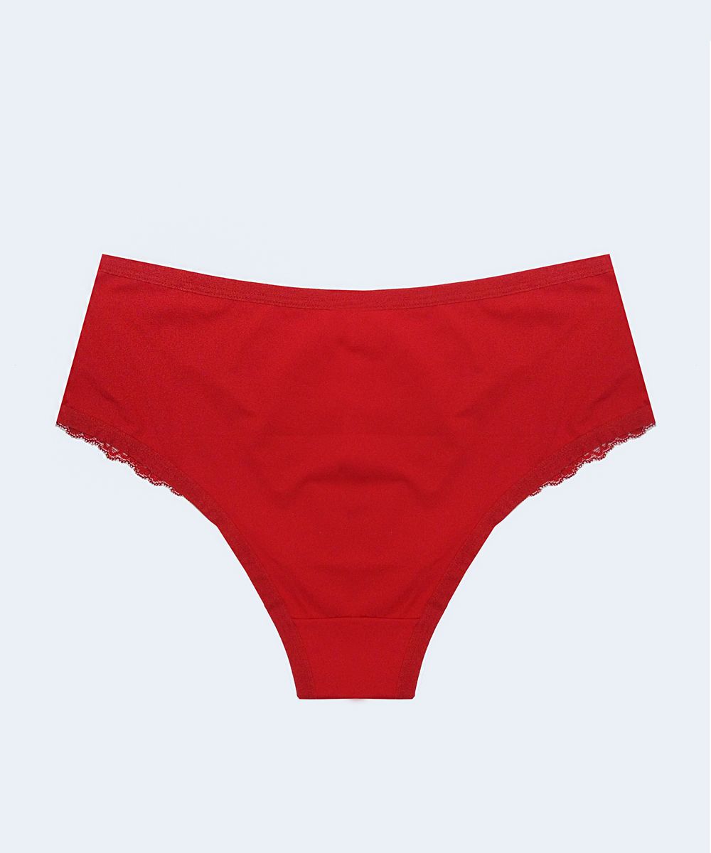 Calcinha Microfibra com Renda Fio Duplo Plus Size - SANTA PASSION