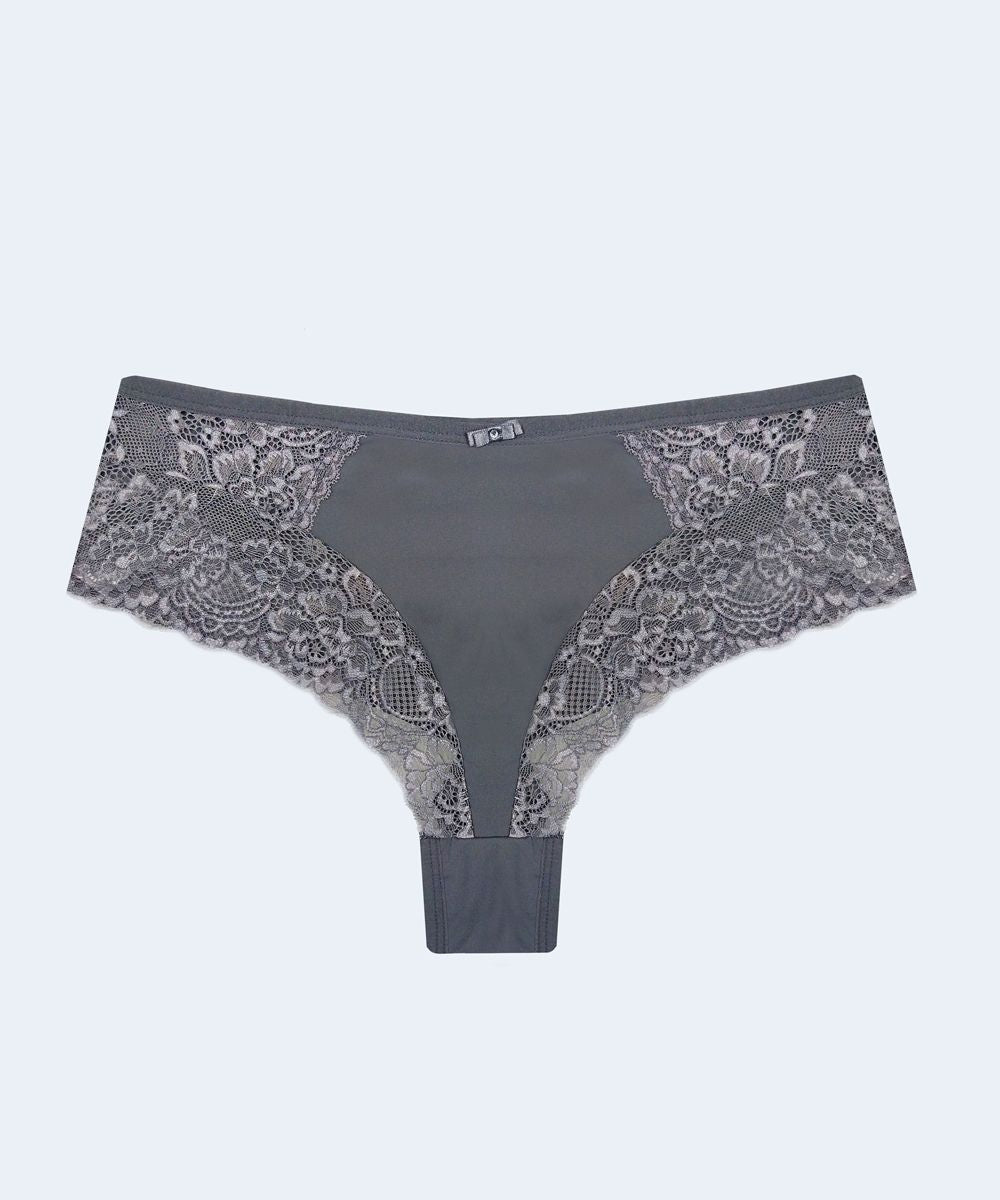 Calcinha Microfibra com Renda Fio Duplo Plus Size - SANTA PASSION