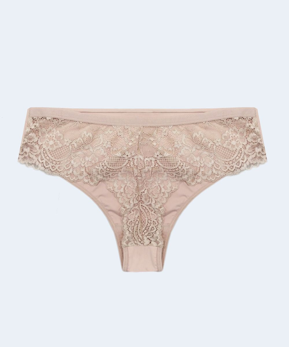 Calcinha Fio Plus em Microfibra com Detalhe em Renda - SANTA PASSION