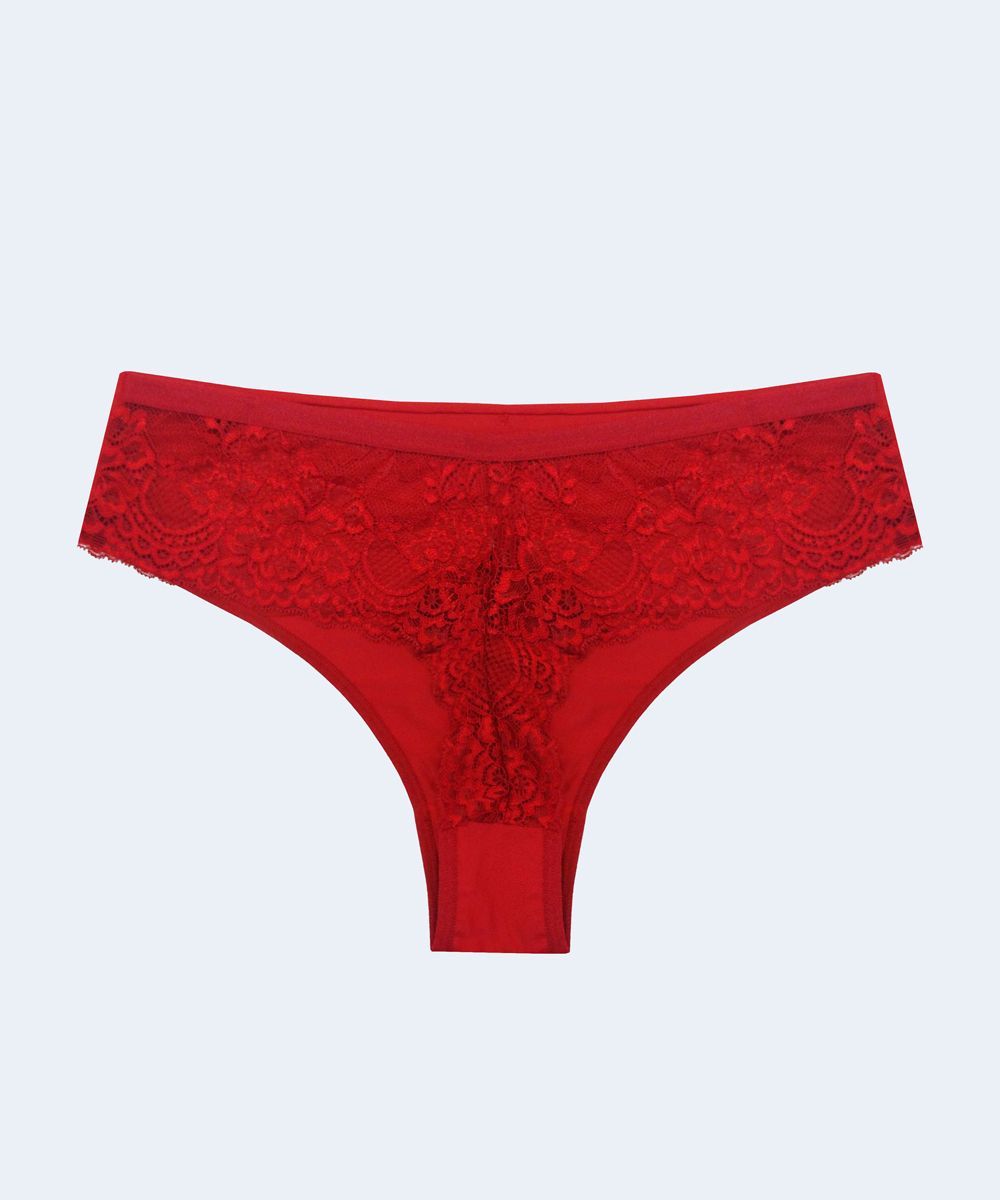 Calcinha Fio Plus em Microfibra com Detalhe em Renda - SANTA PASSION