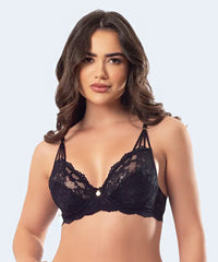 Sutiã sem Bojo com Aro e Tiras nas Alças - JACKIE LINGERIE
