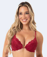 Sutiã Push Up com Bojo Detalhe Coração - JACKIE