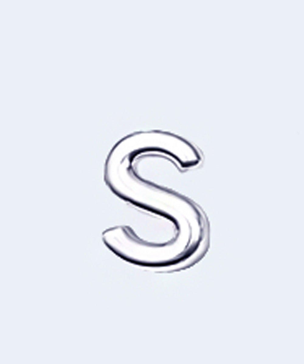 Letras do Alfabeto em Metal Prateado para Lingerie Personalizada Unidade - YAFFA LINGERIE