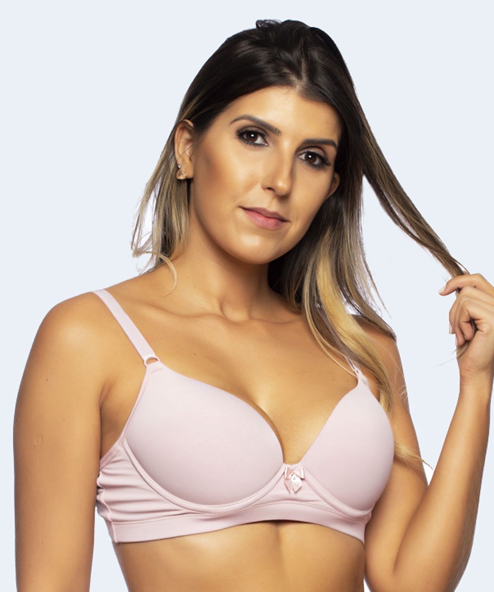 Sutiã de Microfibra Liso Bojo Casca (Linha Básica) - SANTA PASSION