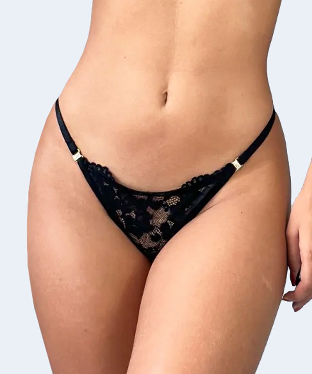Calcinha String de Renda Fio Dental - JACKIE LINGERIE