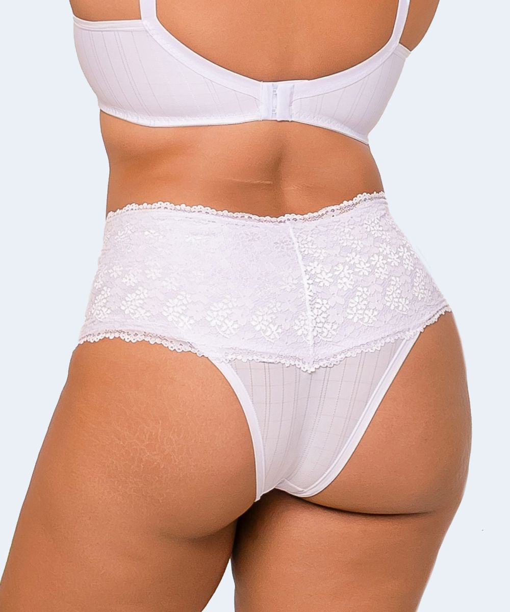 Calcinha Microfibra Trabalhada renda nas laterais Plus Size - VI LINGERIE