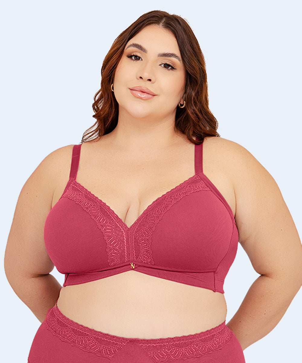Sutiã Plus Size Top Bojo Tri Redutor Renda - NAYANE