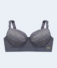 Sutiã de Microfibra com Renda Plus Size (Linha Luxurious) - SANTA PASSION