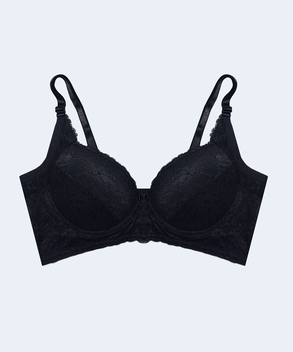 Sutiã Plus Estruturado Microfibra E Renda com Suporte - SANTA PASSION