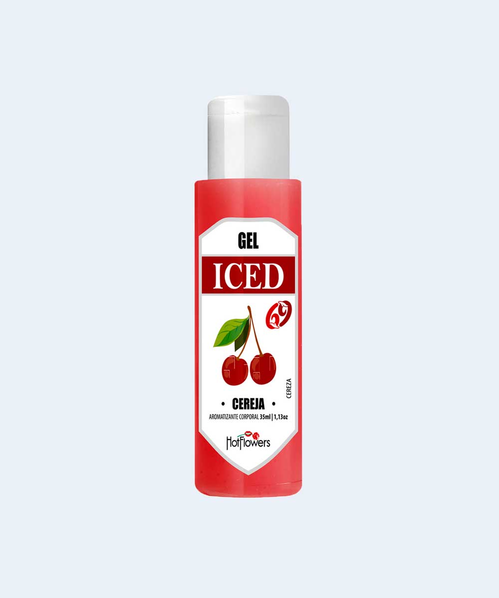 Gel Beijável Excitante de Cereja Gel Iced - HOT FLOWERS