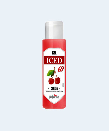 Gel Beijável Excitante de Cereja Gel Iced - HOT FLOWERS