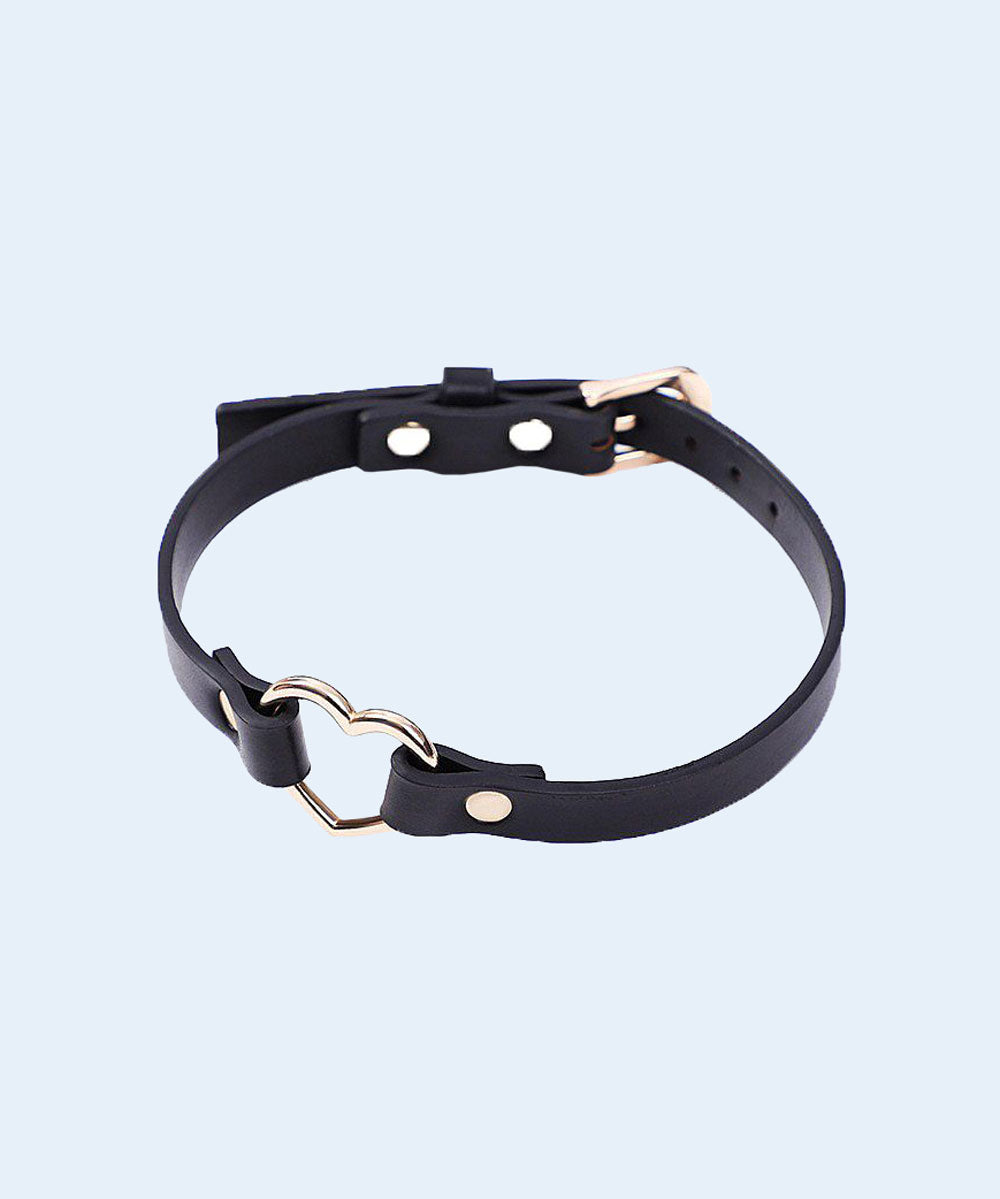 Coleira Bondage com Coração / Choker - Preto - SEXY IMPORT