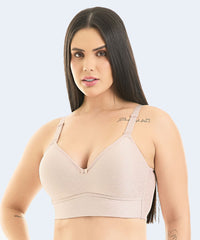 Sutiã Microfibra Trabalhada com Bojo Triangular Plus Size (Coleção Atemporal) - VI LINGERIE