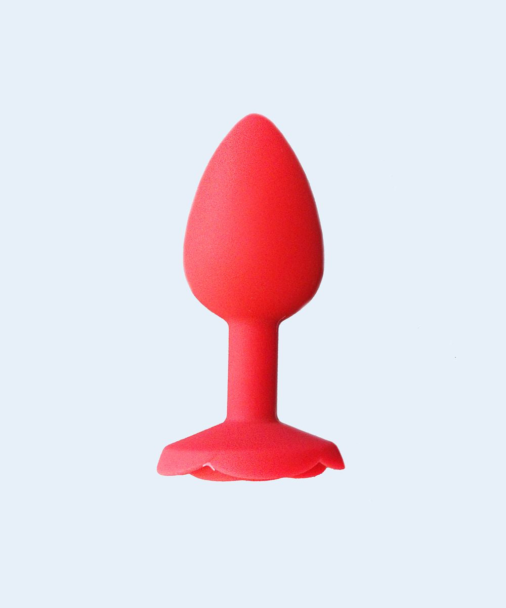 Plug AnaL em Silicone Formato de Rosa - Sexy Import
